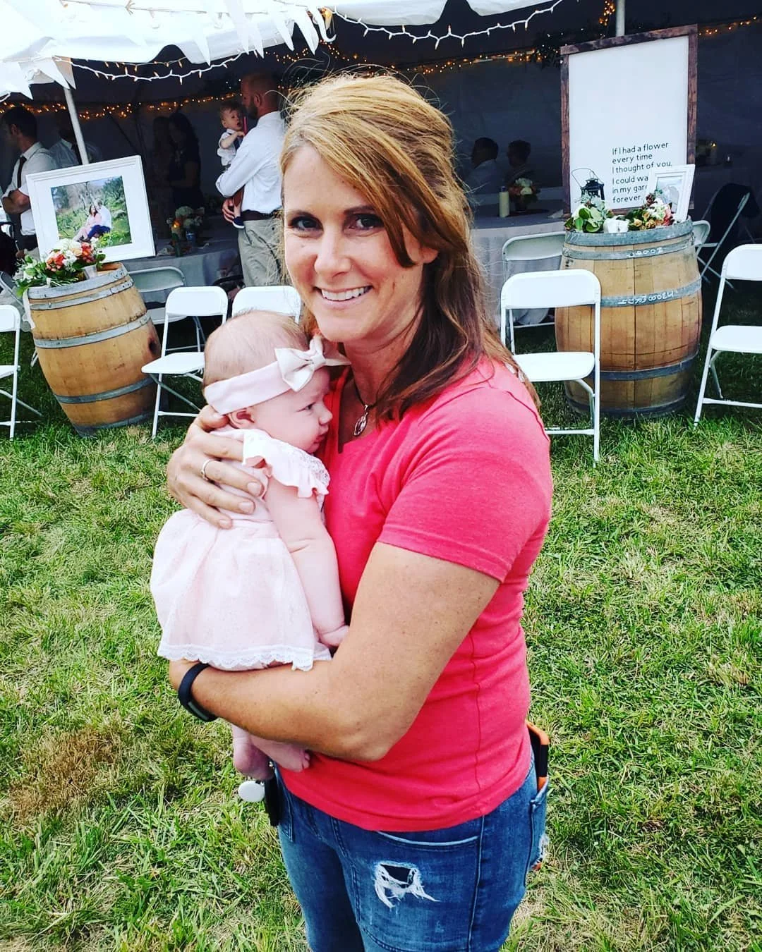 Bonnie Hunsaker at an outdoor event