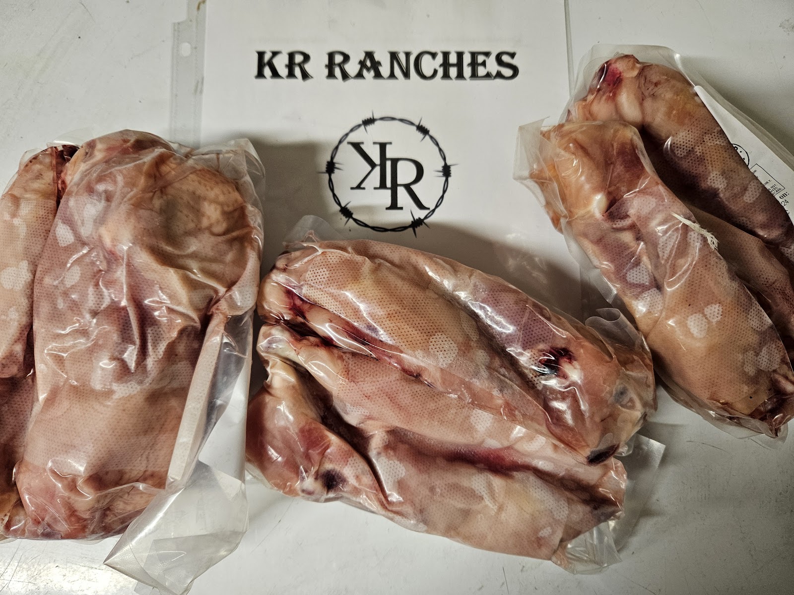 KR Ranches branded vacuum-sealed meat cuts ready for pickup